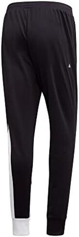 بنطال تريكو مدبب 3-Stripes للرجال من adidas (أسود/أبيض/أسود أساسي، XX-Large) in Saudi Arabia