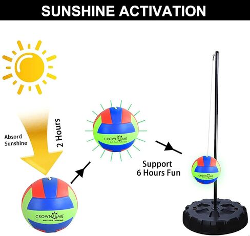 CROWN ME Tetherball Ball and Rope Set- Tetherball Ball with Rope and Carabineer Hoop in Kuwait