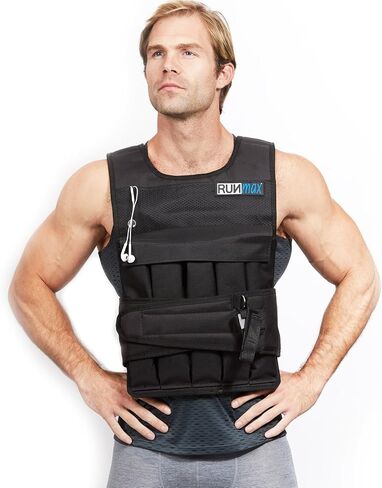سترة RUNmax Pro المرجحة 12 رطلاً / 20 رطلاً / 40 رطلاً / 50 رطلاً / 60 رطلاً مع خيار وسادات الكتف in Kuwait