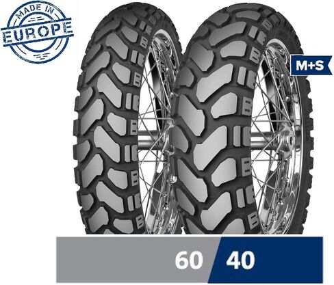 إطار رياضي مزدوج للدراجة النارية Mitas Enduro Trail+ E-07+ Dakar 170/60B17 72T in Kuwait