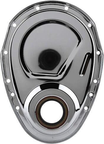 مجموعة غطاء سلسلة التوقيت، طقم غطاء سلسلة التوقيت الحديدي، براغي ختم سلسلة توقيت السيارة، بديل مناسب لمحركات Chevy SBC 283 327 305 350 383 400 in Kuwait