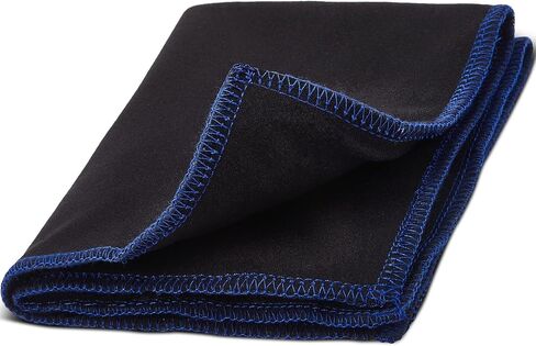 Bowing Shammy Rag Cleaning Pad Bowling Ball Towel to Wipe The Ball Microfiber Bowling Towels Bowling Ball Leather Towels, 12 x 10 Inches (Black) in Saudi Arabia