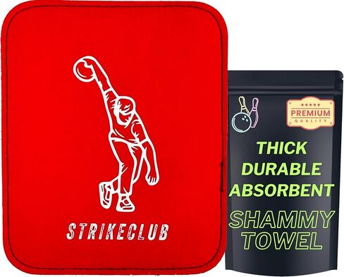 STRIKECLUB Bowling Ball Shammy Towel | Premium Genuine Buffalo Leather Bowling Towel | Extra Thick Layer Shammy to Wipe Off Oil & Dirt | Superior Absorbency & Durability | Bowling Accessories in Kuwait