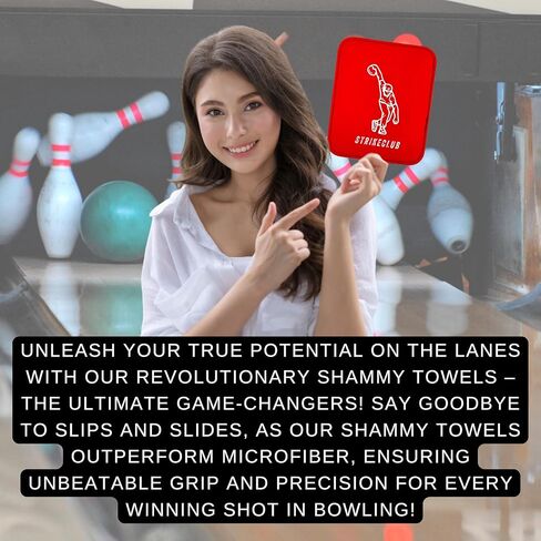 STRIKECLUB Bowling Ball Shammy Towel | Premium Genuine Buffalo Leather Bowling Towel | Extra Thick Layer Shammy to Wipe Off Oil & Dirt | Superior Absorbency & Durability | Bowling Accessories in Kuwait