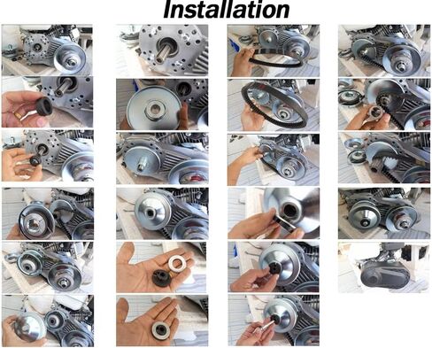 مجموعة محول عزم الدوران من سلسلة 30 (قابض مدفوع 5/8 بوصة + تجويف 3/4 بوصة + حزام 725) دراجة صغيرة غير متماثلة بقطر 6 بوصة تحل محل 219457A 219552 متوافقة مع Comet Manco Yerf Dog in Kuwait