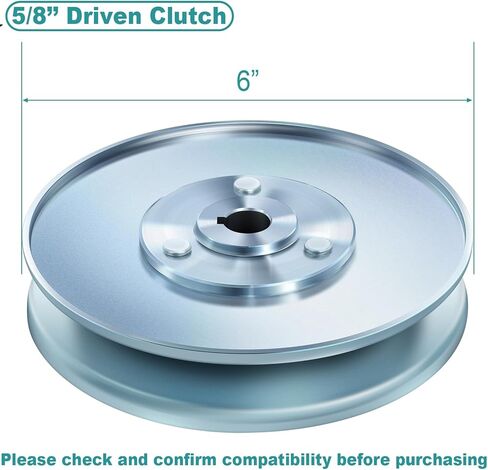 مجموعة محول عزم الدوران من سلسلة 30 (قابض مدفوع 5/8 بوصة + تجويف 3/4 بوصة + حزام 725) دراجة صغيرة غير متماثلة بقطر 6 بوصة تحل محل 219457A 219552 متوافقة مع Comet Manco Yerf Dog in Kuwait