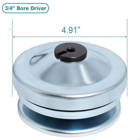 مجموعة محول عزم الدوران من سلسلة 30 (قابض مدفوع 5/8 بوصة + تجويف 3/4 بوصة + حزام 725) دراجة صغيرة غير متماثلة بقطر 6 بوصة تحل محل 219457A 219552 متوافقة مع Comet Manco Yerf Dog in Kuwait