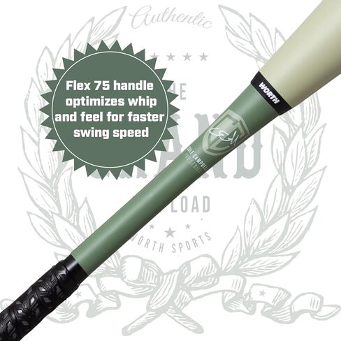 يستحق | 2023 | مضرب الكرة اللينة الكبير Slowpitch | نموذج كول كامبل | XXL | USSSA | 12.5" برميل in Kuwait