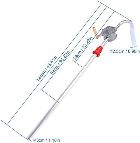 GOTOTOP Hand Pump 70Rpm Aluminum Alloy Hand Crank Oil Barrel Drum Pump Pumping Petrol Pump in Saudi Arabia