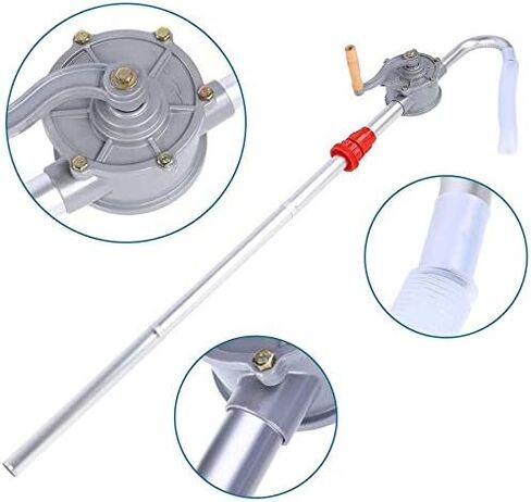 GOTOTOP Hand Pump 70Rpm Aluminum Alloy Hand Crank Oil Barrel Drum Pump Pumping Petrol Pump in Saudi Arabia