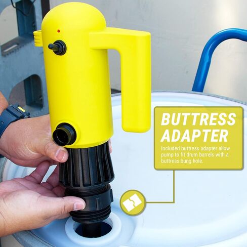 مضخة طبلة مقاومة للمواد الكيميائية من TERA PUMP (4.2 جالون في الدقيقة) E85 وE15 12 فولت مضخة DEF - مضخة كهربائية تعمل بالطاقة للاستخدام طوال اليوم - آمنة للسوائل مثل البنزين والديزل والمزيد in Kuwait