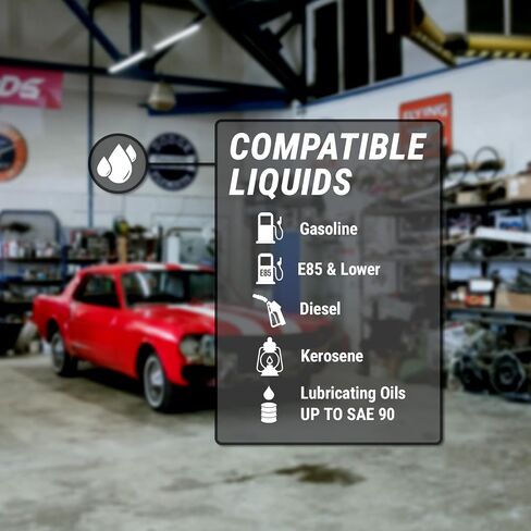 مضخة TERA PUMP شديدة التحمل من الألومنيوم المصبوب 3:1 أسطوانة معززة دوارة تعمل بالبنزين مضخة وقود الديزل للاستخدام على 15 و30 و55 جالونًا، نقل سريع عند 18 جالونًا في الدقيقة in Saudi Arabia