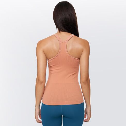 Yoga Racerback Tank Top for Women with Built in Bra,Women's Padded Sports Bra Fitness Workout Running Shirts in Saudi Arabia