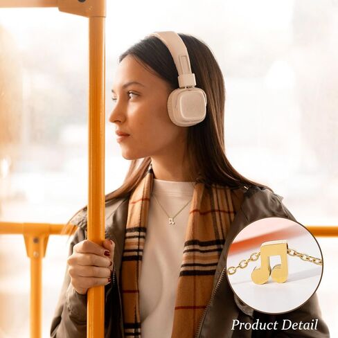 Music Note Necklace for Women Music Festival Outfits Women Music Lovers Gifts for Women With Meaning Card in Kuwait