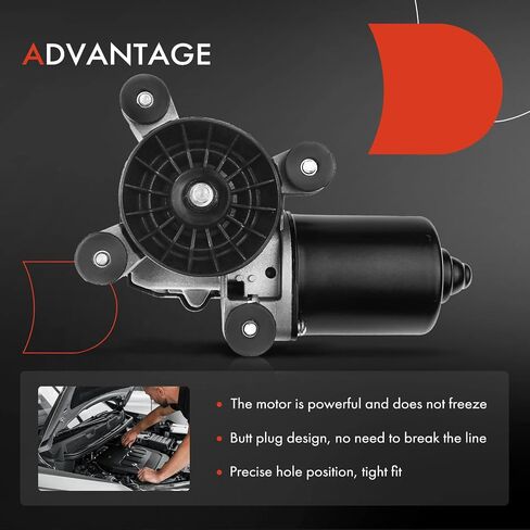 A-Premium Windshield Wiper Motor Front Compatible with Toyota Tacoma 1998-2004, Tundra 2000-2006, Sequoia 2001-2007 & Mitsubishi Galant 1999-2003 in Saudi Arabia