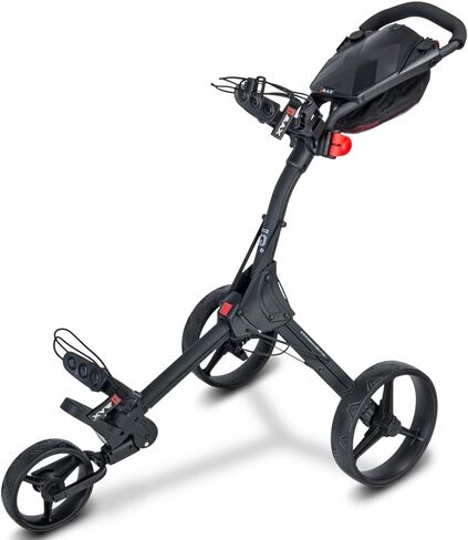 عربة دفع جولف بيج ماكس IQ+ ذات 3 عجلات | خفيفة الوزن للغاية | سريع الطي | سحب العربة | حامل بطاقة الأداء | قوس حقيبة قابل للتعديل in Kuwait