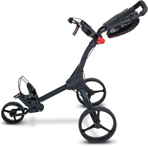 عربة دفع جولف بيج ماكس IQ+ ذات 3 عجلات | خفيفة الوزن للغاية | سريع الطي | سحب العربة | حامل بطاقة الأداء | قوس حقيبة قابل للتعديل in Kuwait