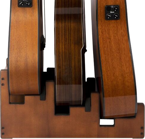 Multi Guitar Stand, 3-Holder, Space-Saving, Front Display Floor Guitar Rack, Padded Multiple Guitars Stand for Home, Studio, GS-3 (Generic) in Saudi Arabia