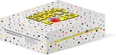 صندوق مستلزمات العودة إلى المدرسة للصفوف من الروضة إلى الصف الخامس - مجموعة مستلزمات المدرسة لأساسيات العودة إلى المدرسة - 32 قطعة in Kuwait