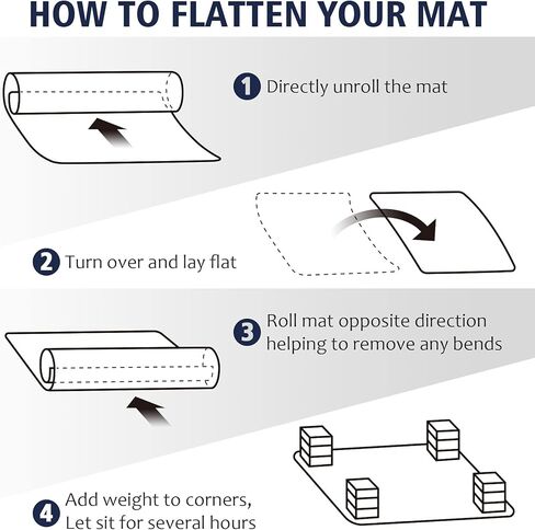 Office Chair Mat for Carpeted Floors, 48"X36" 2.2mm Thick, Rectangle Desk Chair Mats with Studs for Low and Medium Pile Carpets, Easy Glide, Flat Without Curling in Kuwait