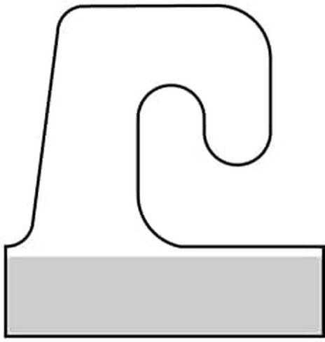 Hook Hang Tab with Adhesive 200/Pack. (1.563" X 1.500") Hang Tabs Made with 100% Post Industrial Recycled Plastic. Safe No VOC Adhesive. in Saudi Arabia