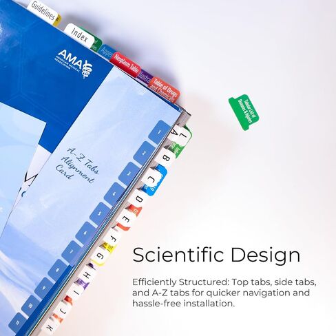 علامات تبويب الفهرس لـ ICD-10-CM 2024 كتاب الرموز الرسمي الكامل - سهولة التنقل لكتب الترميز الطبي (لإصدار AMA) in Kuwait