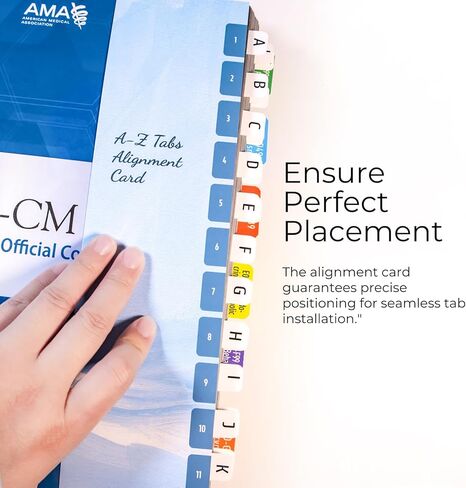 علامات تبويب الفهرس لـ ICD-10-CM 2024 كتاب الرموز الرسمي الكامل - سهولة التنقل لكتب الترميز الطبي (لإصدار AMA) in Kuwait