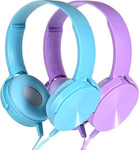 Wensdo Bulk Headphones for Classroom 24 Pack Multi Color Headsets,Wholesale Student Comfy Swivel Earphones for Library, School, Airplane, Kids for Online Learning and Travel, Noise Stereo Sound in Saudi Arabia
