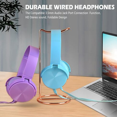 Wensdo Bulk Headphones for Classroom 24 Pack Multi Color Headsets,Wholesale Student Comfy Swivel Earphones for Library, School, Airplane, Kids for Online Learning and Travel, Noise Stereo Sound in Saudi Arabia