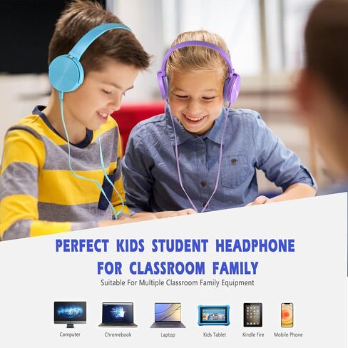 Wensdo Bulk Headphones for Classroom 24 Pack Multi Color Headsets,Wholesale Student Comfy Swivel Earphones for Library, School, Airplane, Kids for Online Learning and Travel, Noise Stereo Sound in Saudi Arabia