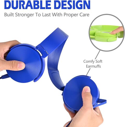 سماعات الرأس Wensdo السائبة للفصل الدراسي 24 حزمة سماعات متعددة الألوان، سماعات دوارة مريحة للطلاب بالجملة للمكتبة والمدرسة والطائرة والأطفال للتعلم عبر الإنترنت والسفر، صوت ستيريو الضوضاء in Kuwait