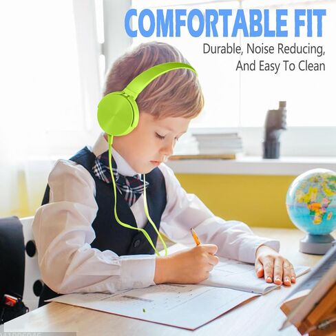 سماعات الرأس Wensdo السائبة للفصل الدراسي 24 حزمة سماعات متعددة الألوان، سماعات دوارة مريحة للطلاب بالجملة للمكتبة والمدرسة والطائرة والأطفال للتعلم عبر الإنترنت والسفر، صوت ستيريو الضوضاء in Kuwait
