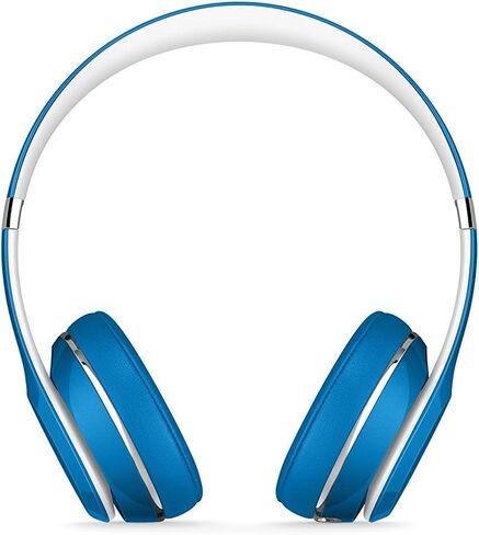 سماعة الرأس Beats Solo2 على الأذن إصدار Luxe (سلكية، وليست لاسلكية) (متجددة) - أزرق in Kuwait
