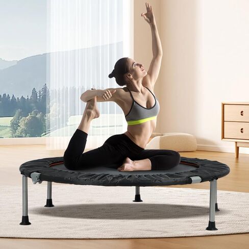 Mini Trampoline Fitness Trampoline, 48 inch, 440lb Weight Capacity in Saudi Arabia