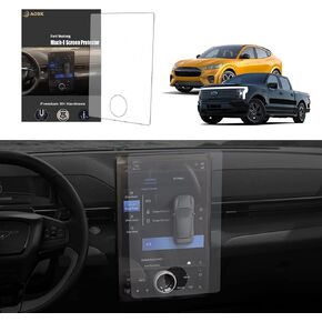 BestEvMod for Mach E / F-150 Lightning 9H Matte Finish Screen Protector Center Console Compatible with 2021-2024 Mustang Mach-E/ 2022-2024 F150 Lightning 15.5 inch Screen Anti-Glare (Matte Finish)2