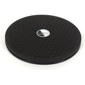 LapWorks Heavy-Duty 15.9 Inch TV Turntable Swivel Stand (Black, 15") | 360 Degree Rotating Lazy Susan Base for Computers, Monitors, Cabinet Organizer, Painting, Potted Plants | Supports 150lbs