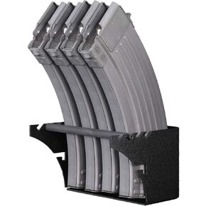 Hold Up Displays Universal Gun Magazine Storage Wall Mount Rack for All AR10, AR15, AK47, SKS, M4, Pistol Mags of All Calibers HD94-FW