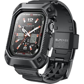 SUPCASE for Apple Watch 10 46mm Case with Band (Unicorn Beetle Pro), [Military-Grade Protection] [Scratch-resistant] Rugged Men Cover with Adjustable Strap Band for iWatch 10 46mm, Black