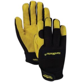 MAGID MECH105XL HandMaster MECH105 Sheepskin Leather Palm Mechanics Gloves, Full Finger, X-Large, Brown