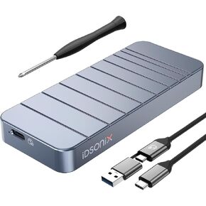 iDsonix 40Gbps M.2 NVMe PCIe SSD Enclosure Adapter[100% Aluminum], [PCIe 4.0] NVMe to USB 4.0 Compatible with Thunderbolt 3/4, NVMe Enclosure with UASP&Trim Support M-Key 2280 SSD