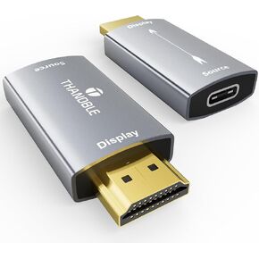 4K USB C Female to HDMI Male Adapter (2 Pack) Uni-Directional USB Type C Source to HDMI Display Converter Thunderbolt 3/4 for MacBook Pro, Galaxy S8 to S23, iPhone 15 Series, iPad Pro