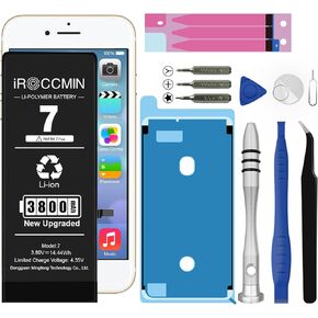 Replacement for iPhone 7 Battery,3800mAh High Capacity Replacement Battery for iPhone 7 Model A1660 A1778 A1779 with Professional Repair Tools