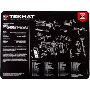 TekMat Ultra 20 Premium 15" X 20" - 1/4" Thick Oil Resistant Non-Slip Waterproof Stitched Edges Handgun Cleaning Mat for use with SIG SAUER