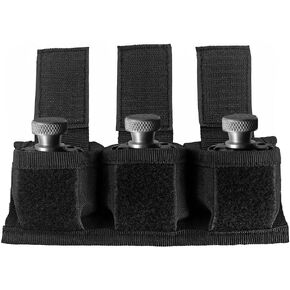 Speedloader Pouch Revolver Triple Speed Loader Belt Case Universal Fits .22 .38 .357 .44 Mag 5 & 6 Shots Speedloader Holder