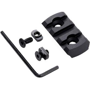 TuFok Picatinny Rail Section for Keymode - Thin 0.27in Height Rail Attachment Rail Adapter Mount Alumimun 3-Slot