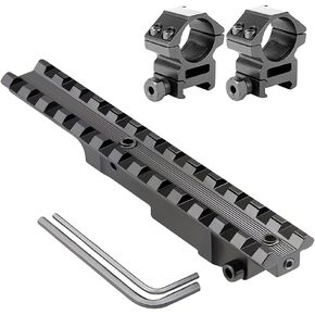 360 Tactical Optics Mounting Kit for Mauser 24/47 M48 K98 98 Rifles - Includes Scout Rifle Scope Mount Rail + Mount Rings