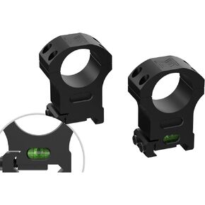 Monstrum Precision Picatinny Scope Rings with Integrated Level Bubble | 1 inch Diameter