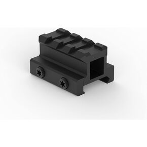 Monstrum Lockdown V3 Picatinny Riser Mount with Recoil Stop Base | 1.5 inch Length