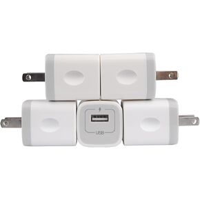 Wall Charger Adapter USB Charging Block, 5Pack Single Port USB Plug in Charger Cube Box Power Blocks Brick Charger Station Compatible with Samsung Galaxy A53 A13 A54 A20 S23 S22 S20 S21 A25