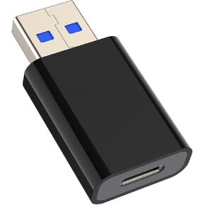 محول USB C أنثى إلى USB 3.0 ذكر OTG، كابل شاحن من النوع C إلى ype-A متوافق مع iPhone 12، iPad، MacBook، Samsung Galaxy Note 10 S21 S20 Plus، Google Pixel 5 4A 3a 2 XL، يعمل مع الكمبيوتر الشخصي والكمبيوتر المحمول